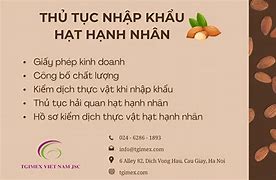 Thủ Tục Nhập Khẩu Hạt Hạnh Nhân